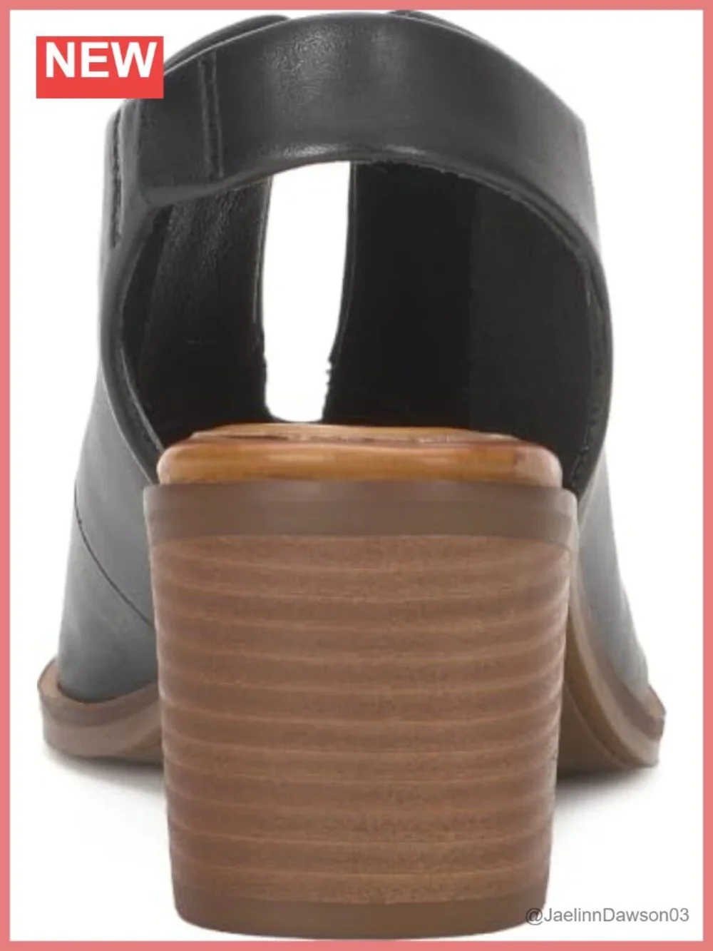 Lucky Brand Rhazy Heeled Sandals Open Toe Block Heel Leather Slingback